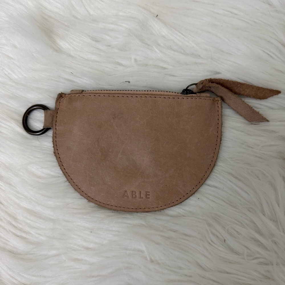 ABLE Hana Mini Pouch in bone leather